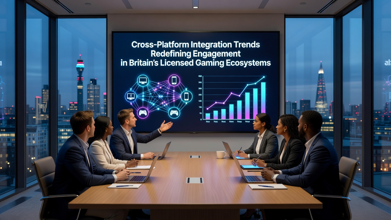Analytics dashboard illustrating cross-platform player journeys connecting slot progress, live casino activity, and in-play sports betting metrics