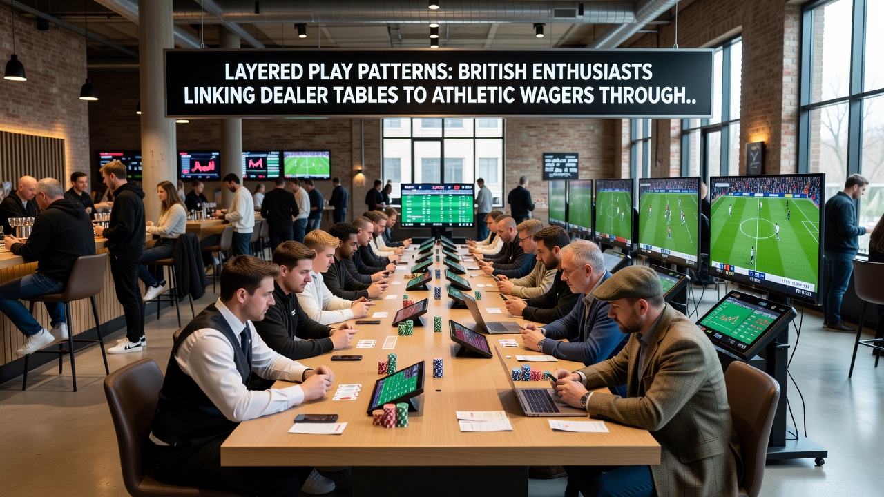 Infographic illustrating layered reward pathways between casino tables adn sports wagers
