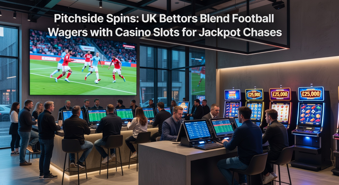 Mobile screen showing a live football bet alongside a spinning slot jackpot wheel