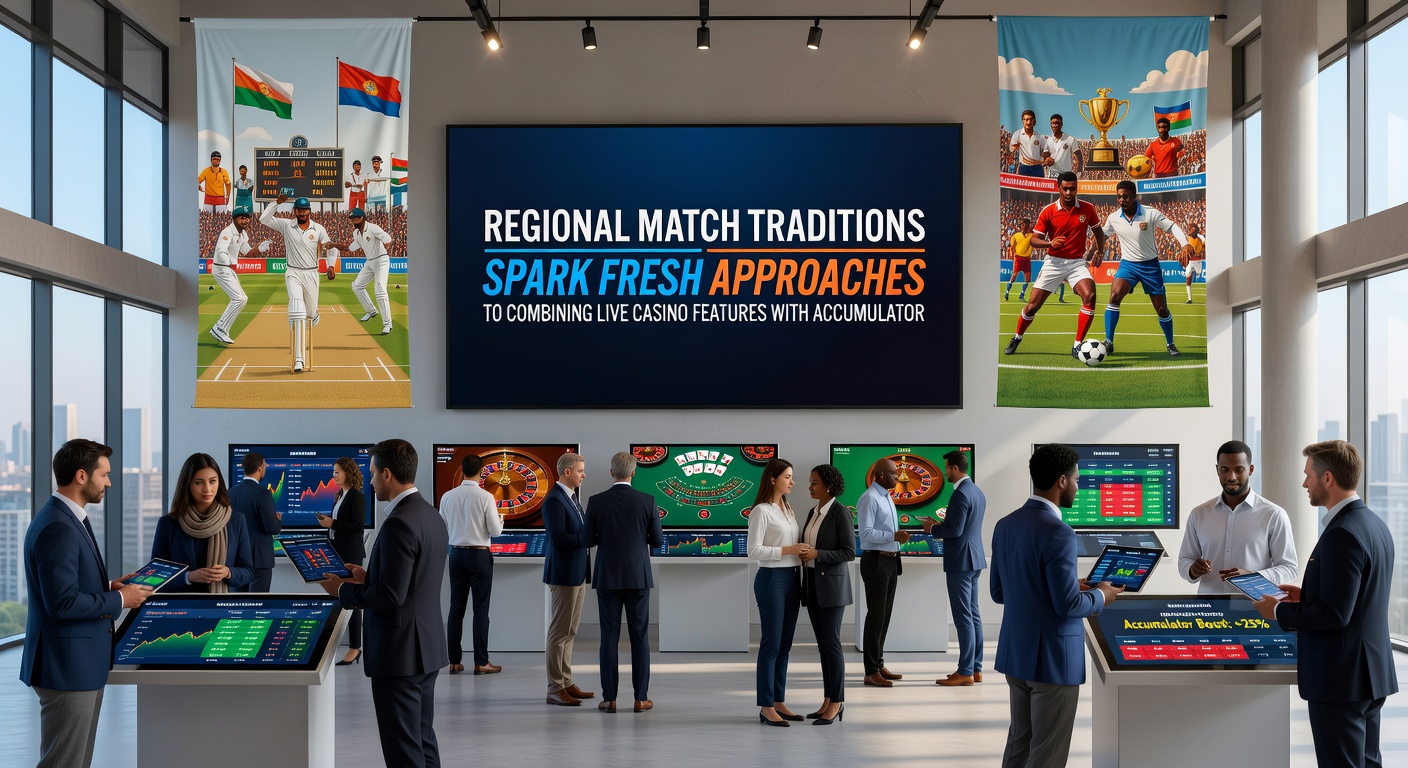Accumulator bet builders merging with live casino jackpot displays during regional match coverage