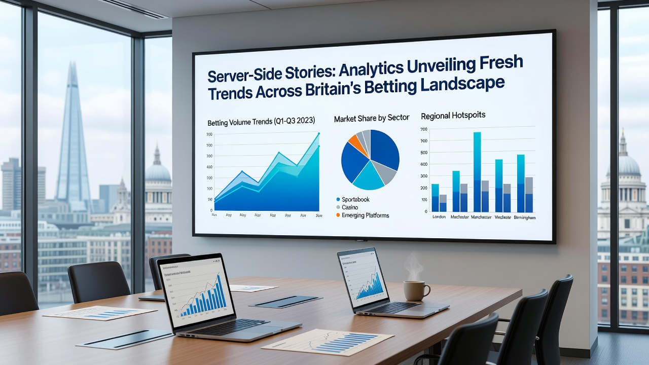 Analytics dashboard displaying real-time betting data trends