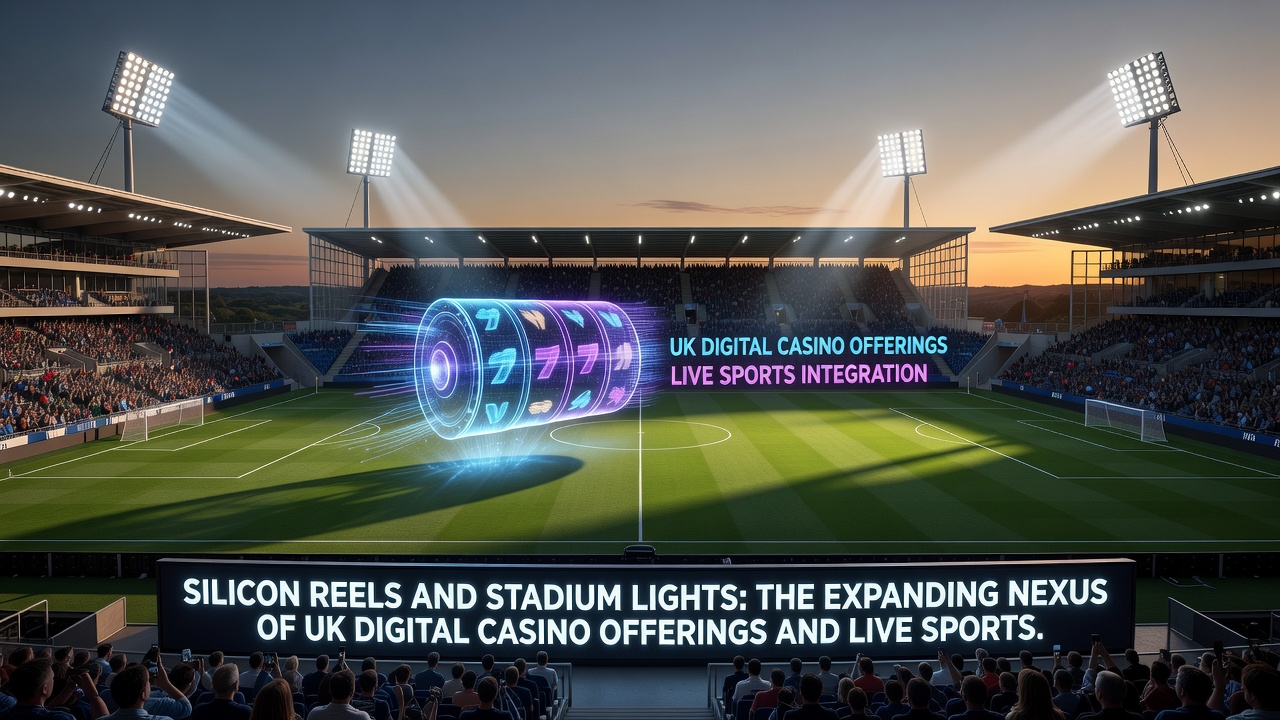 Stadium lighting effects integrated into digital casino interfaces during live event streams